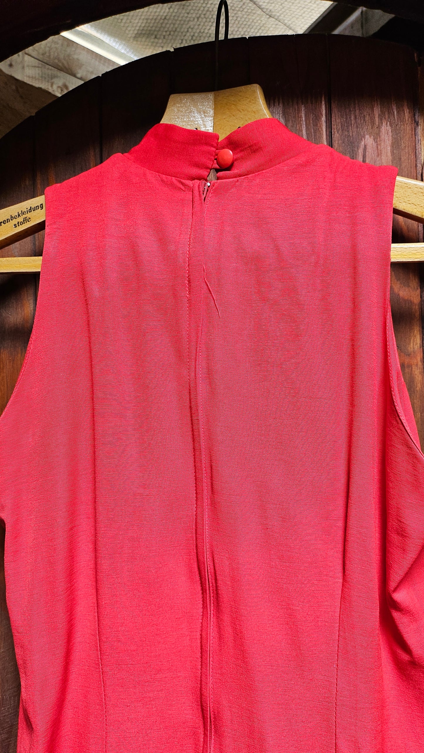 Dress long red