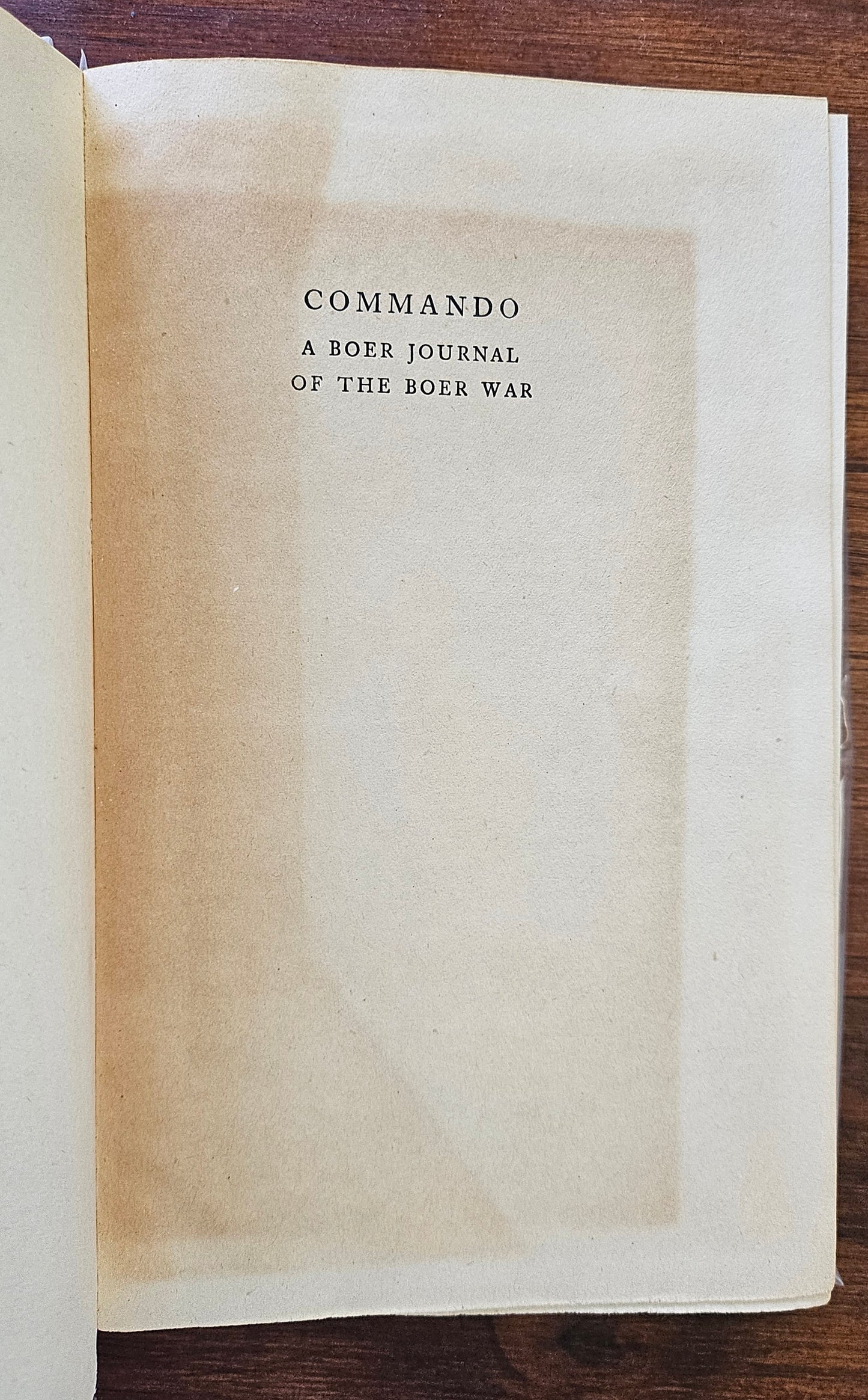 Reitz Deneys, Commando
