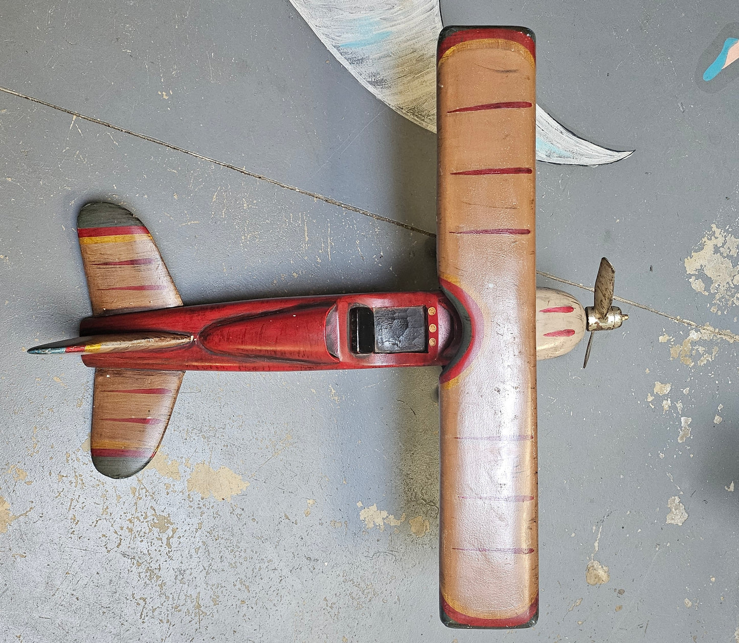 Vintage wooden decorative Aeroplane