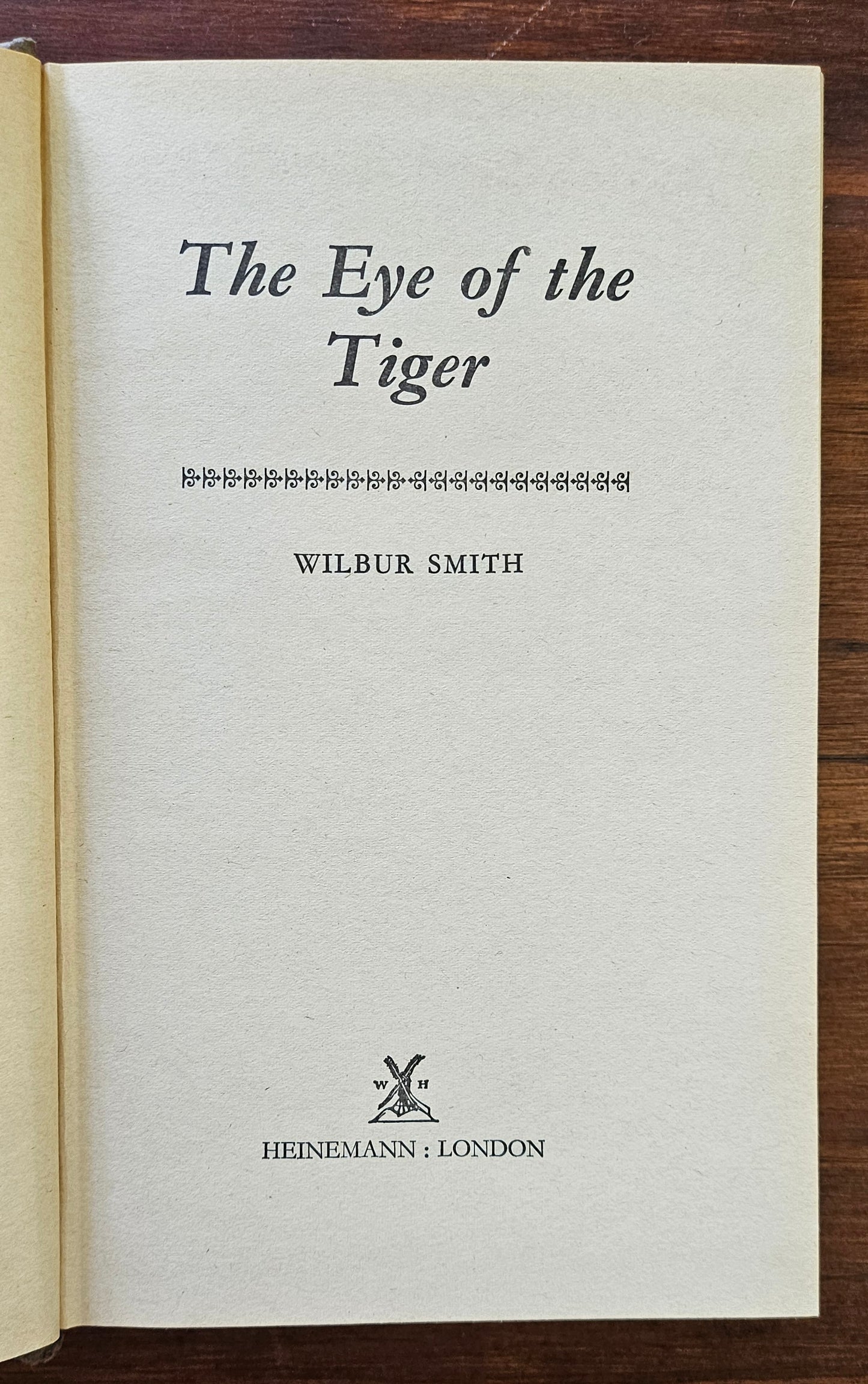 Smith Wilbur, The eye of the Tiger