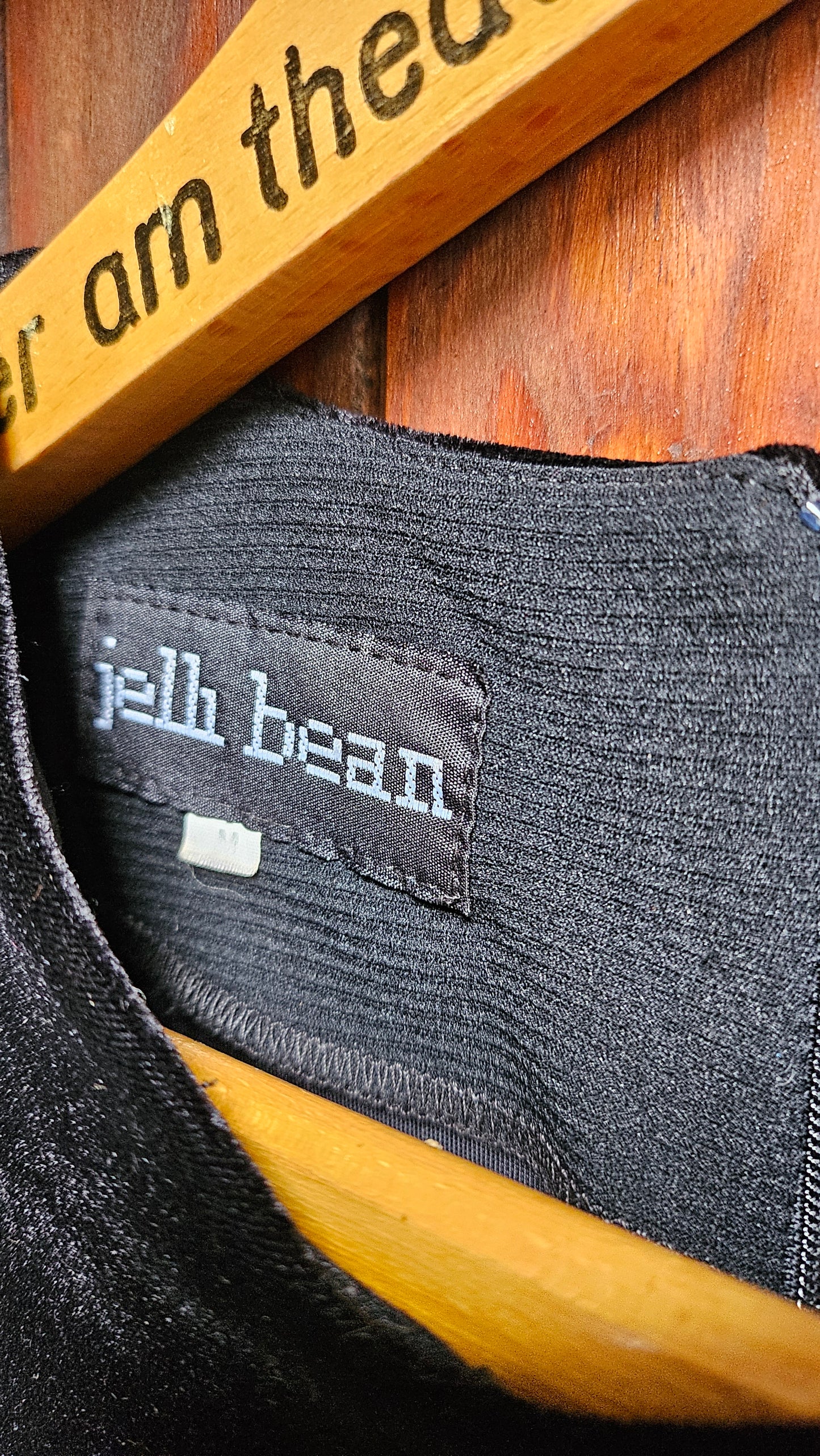 Dress black velvet Jelli bean