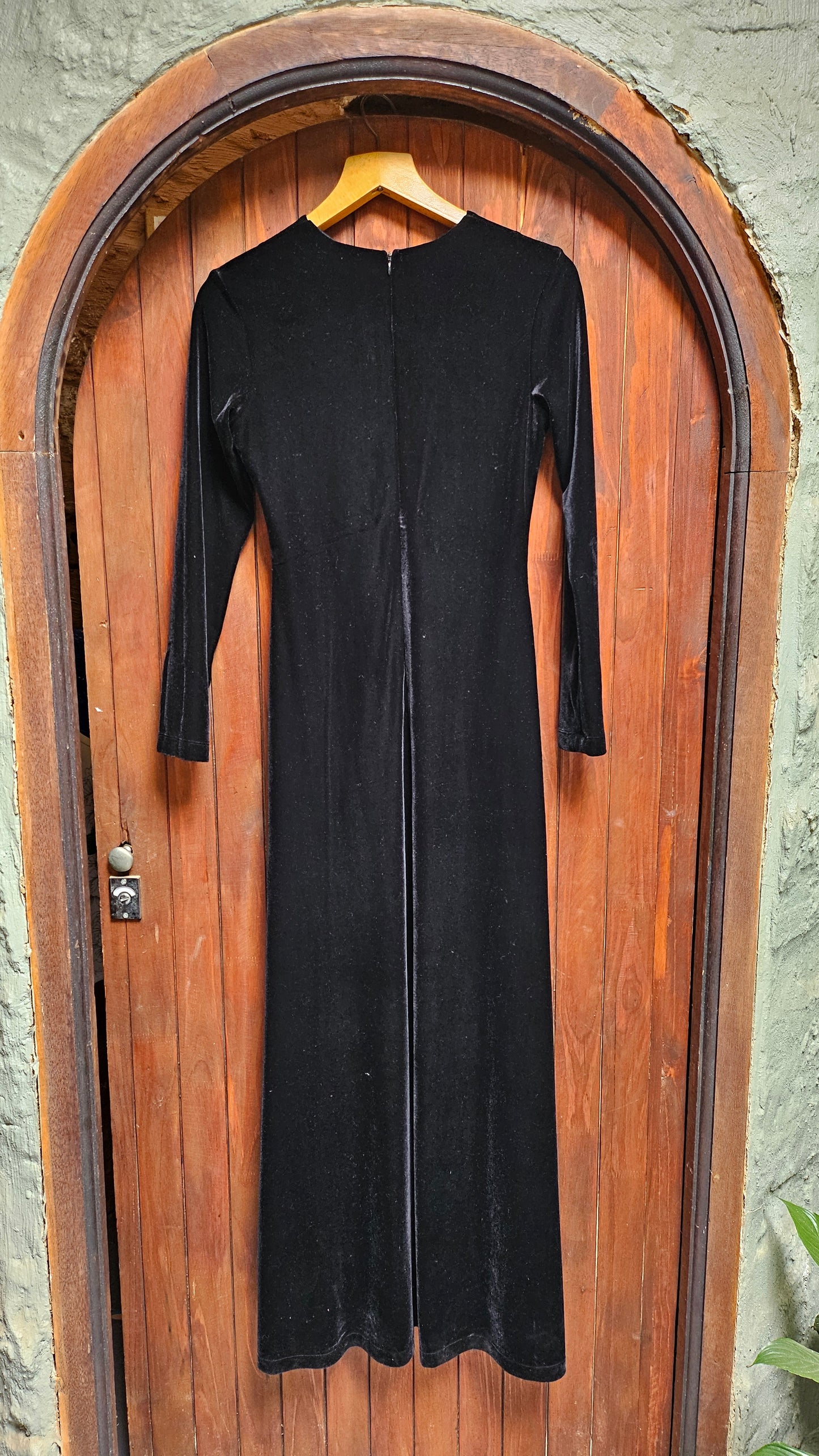 Dress black velvet Jelli bean