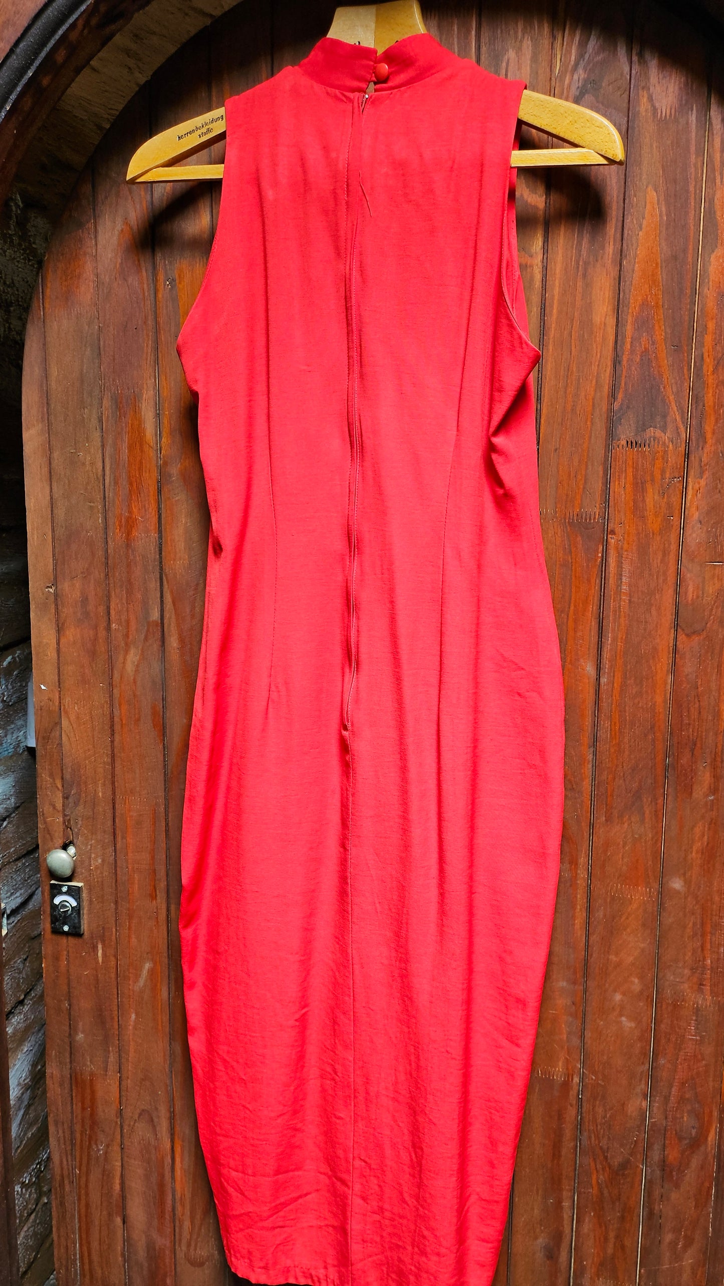 Dress long red