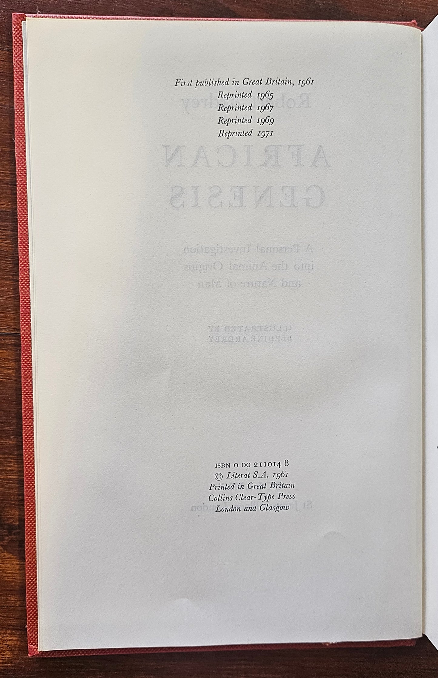 Ardrey Robert, African Genesis