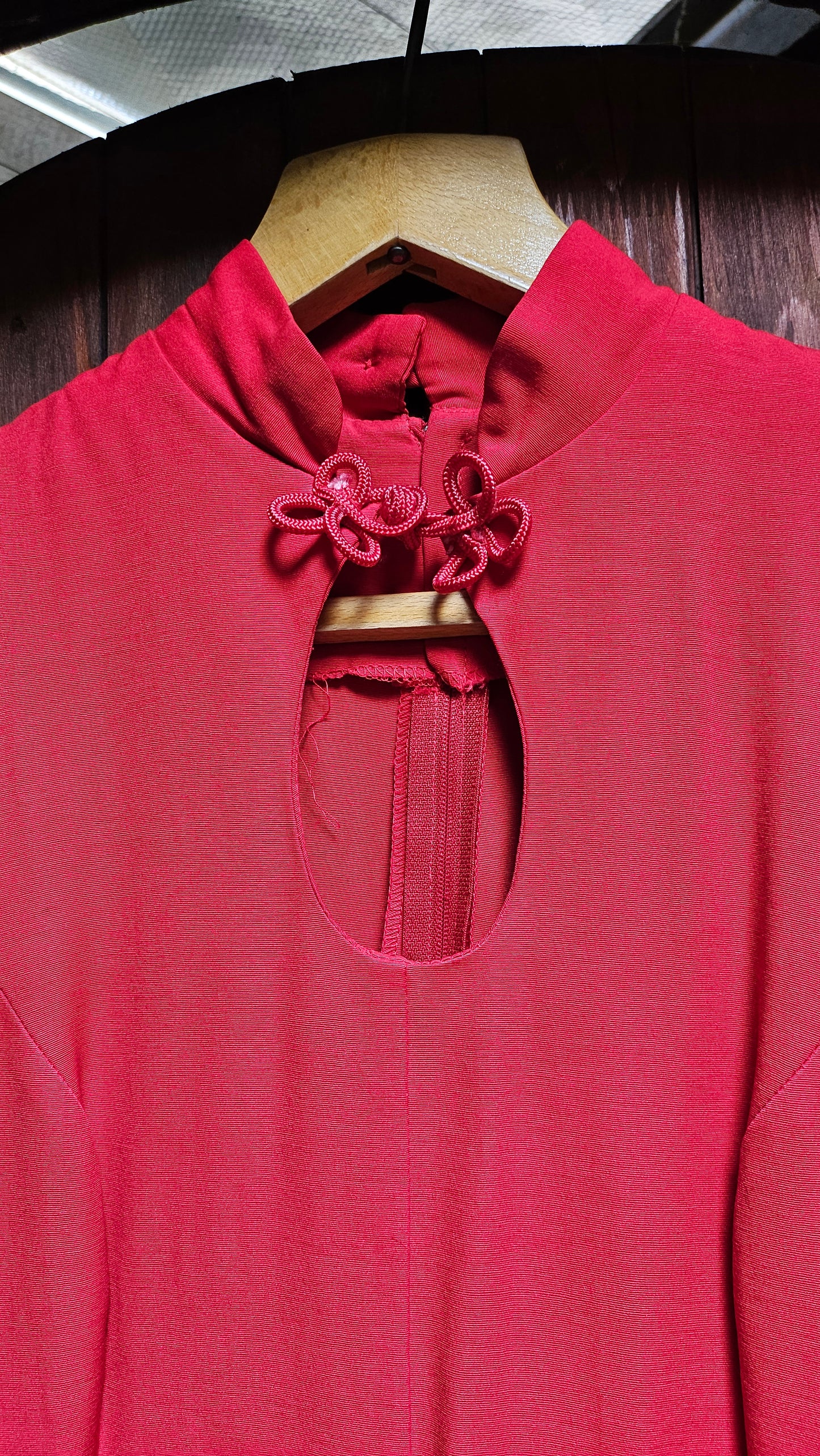 Dress long red