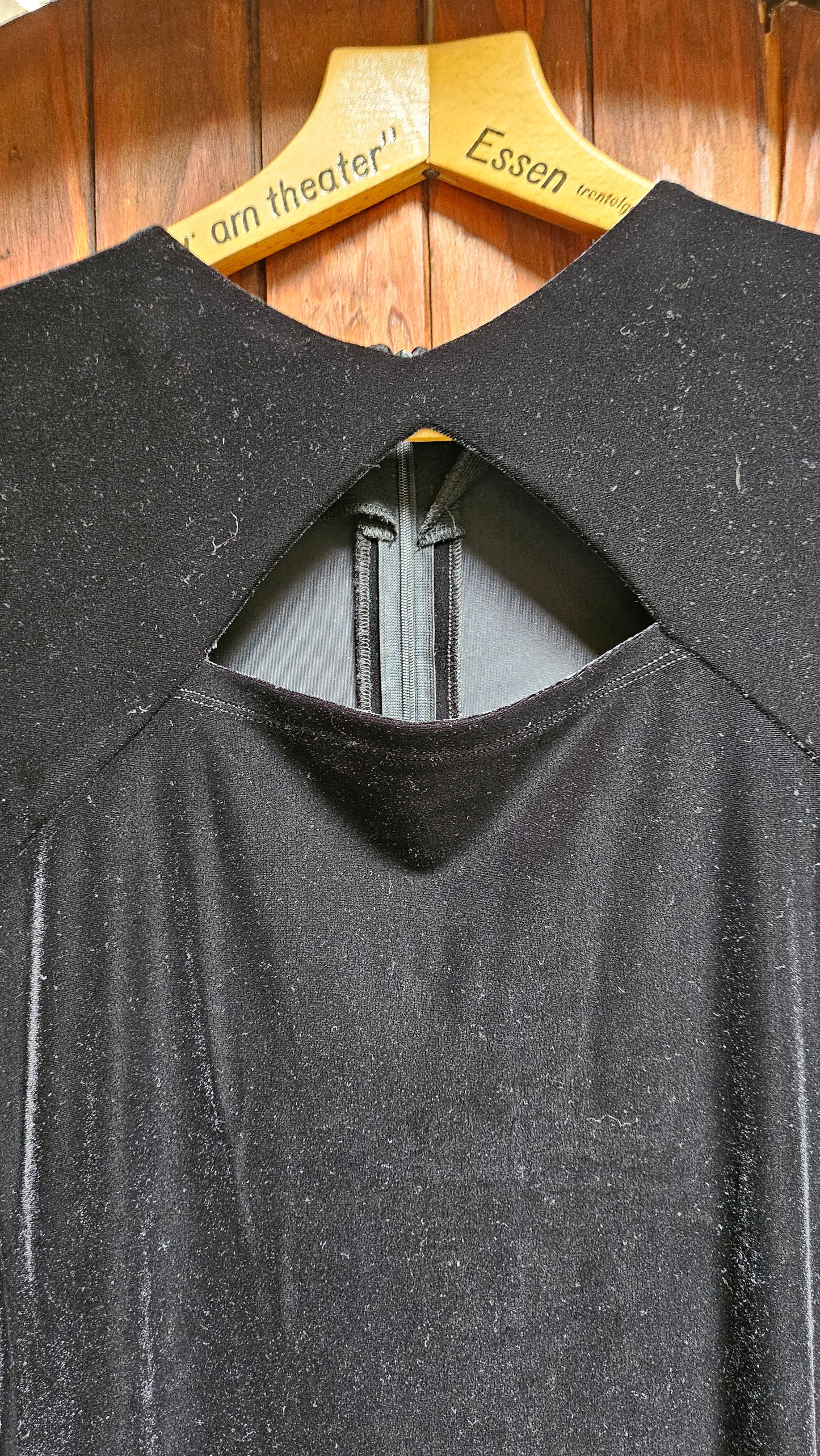 Dress black velvet Jelli bean