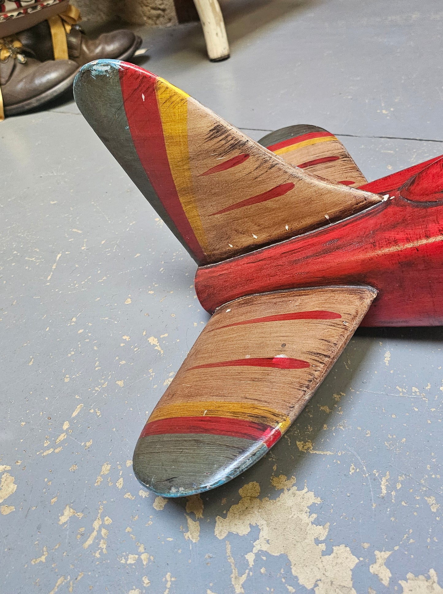 Vintage wooden decorative Aeroplane