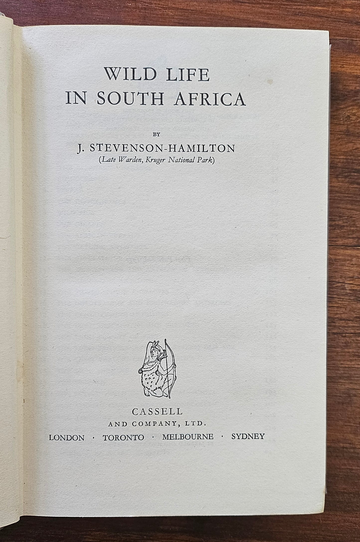 Stevenson-Hamilton J , Wild life in South Africa
