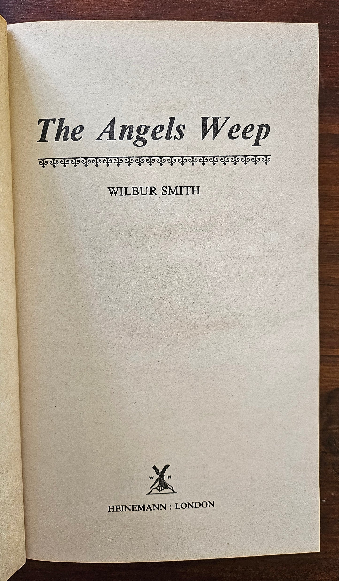Smith Wilbur , The Angels weep