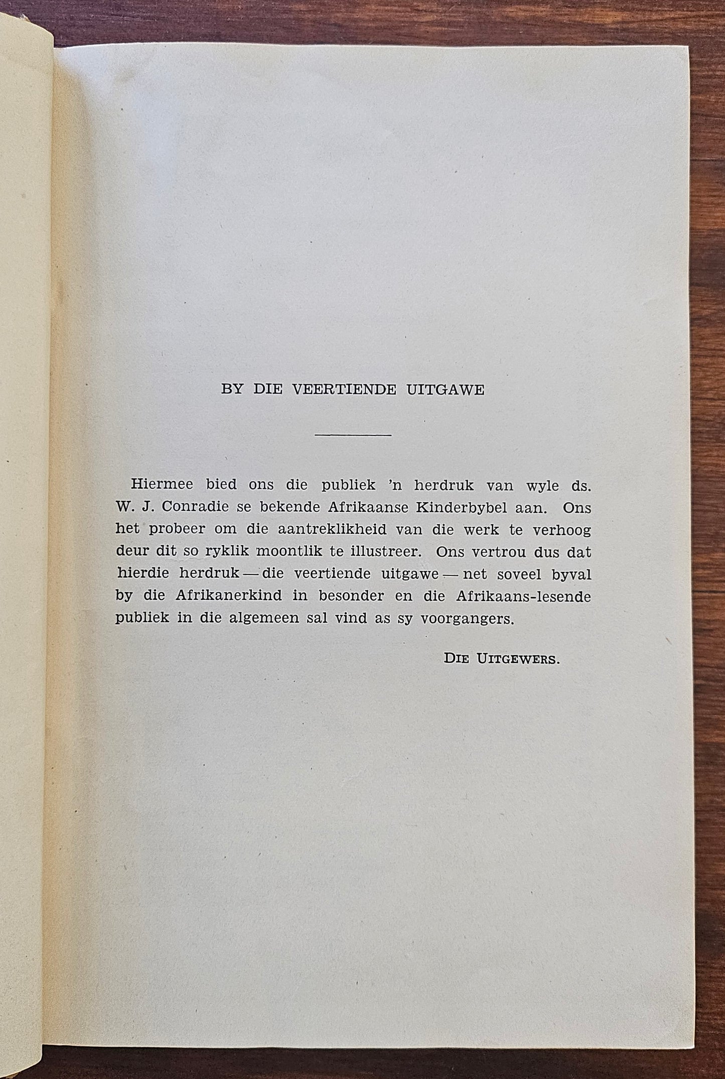 Conradie W.J ,Die Afrikaanse kinderbybel