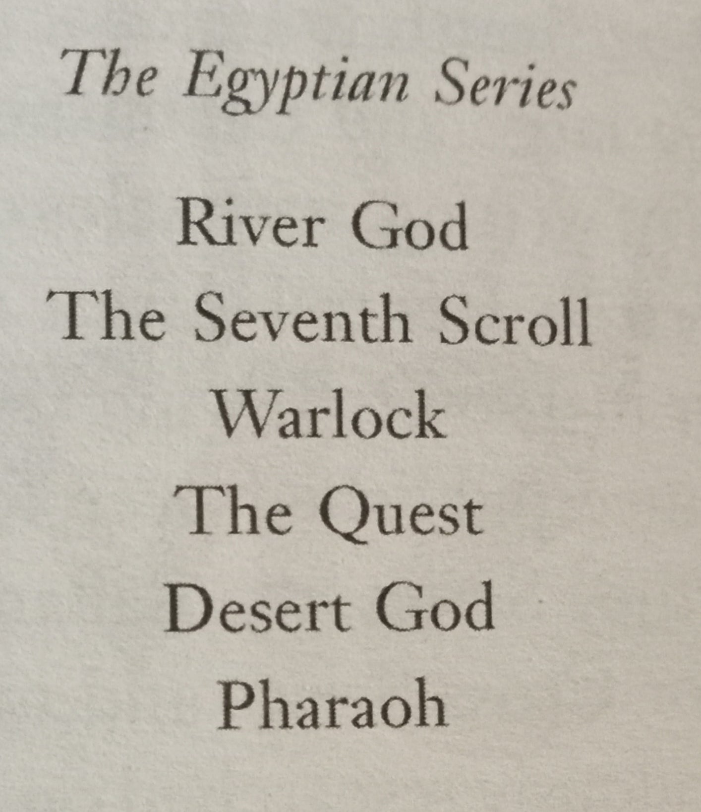 Smith Wilbur, River God