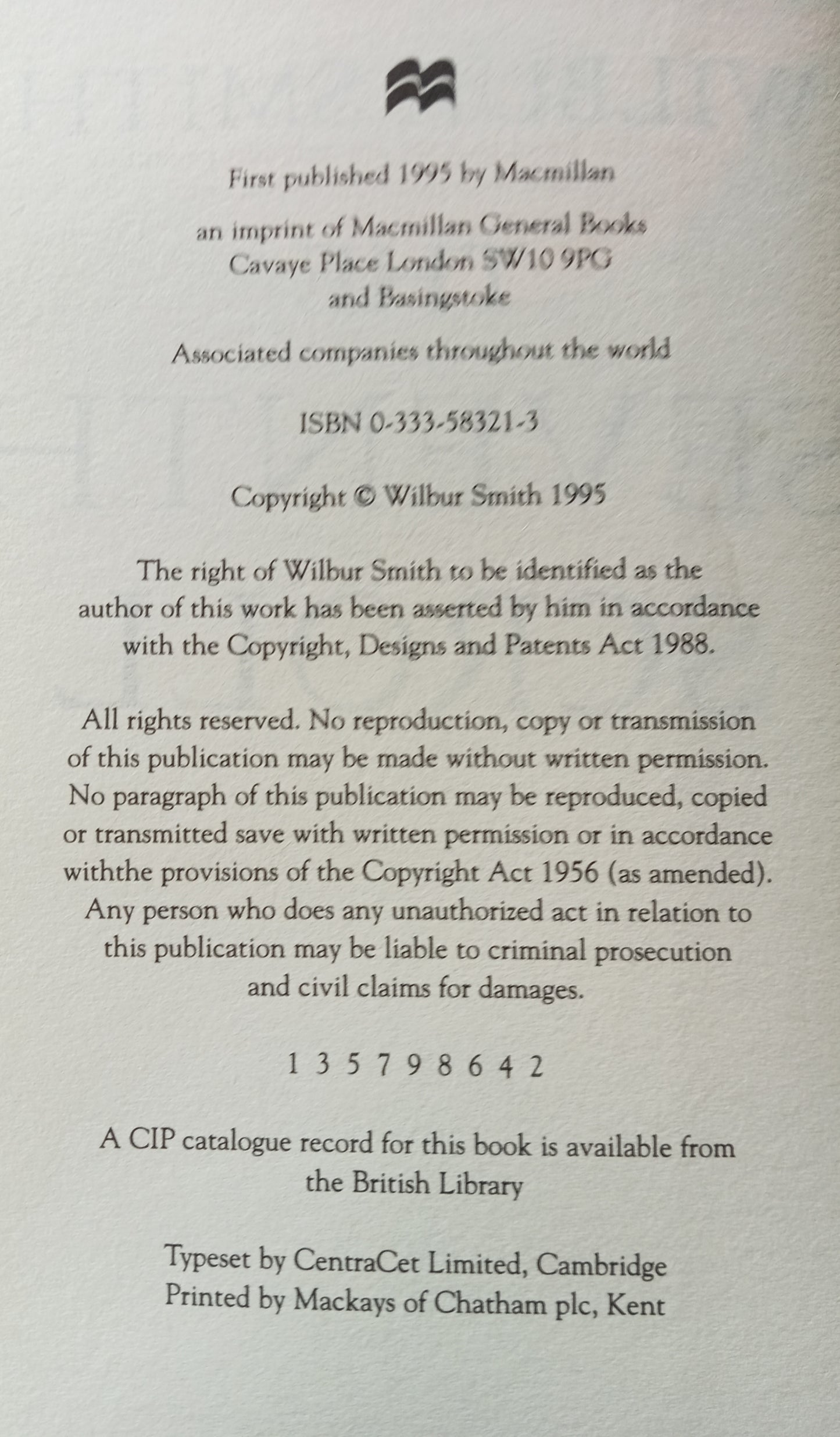 Smith Wilbur, The Seventh Scroll