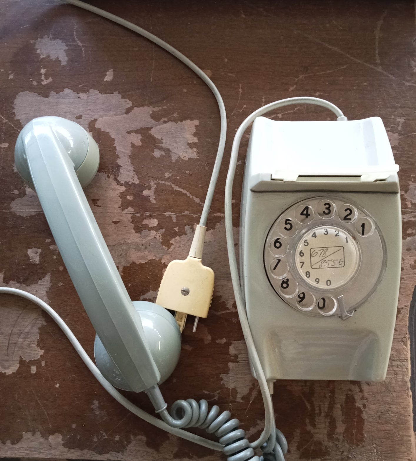 Vintage telephone Grey