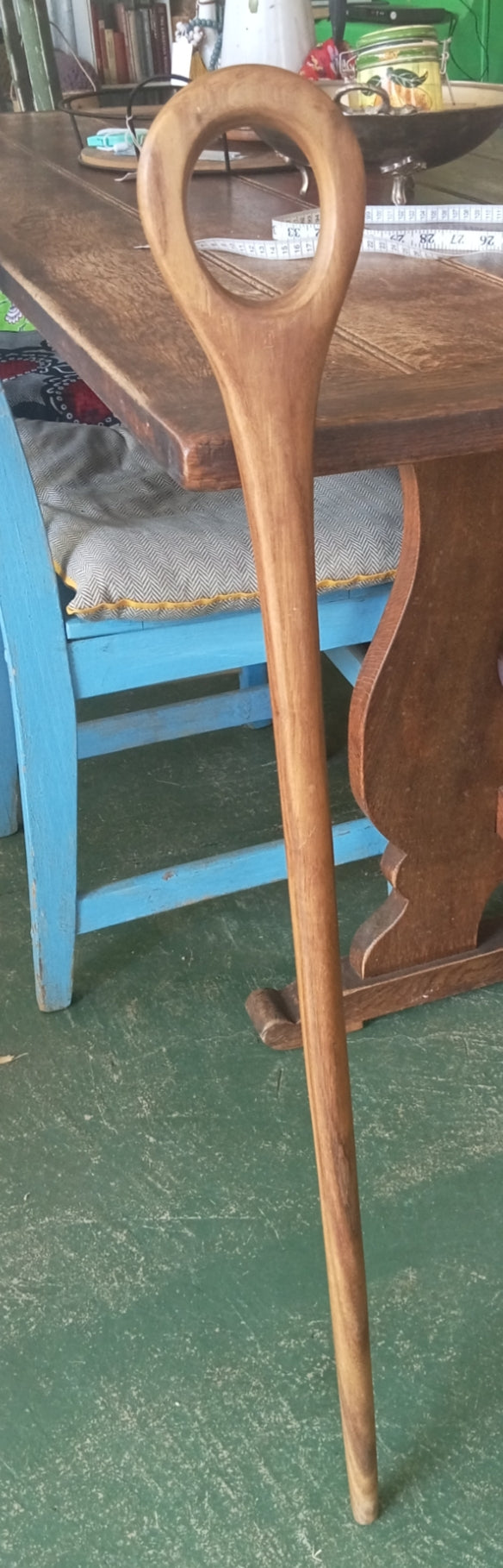 Wooden walking cane