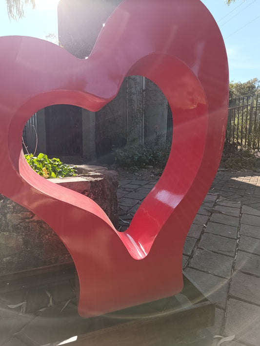 I lOVE steel sign