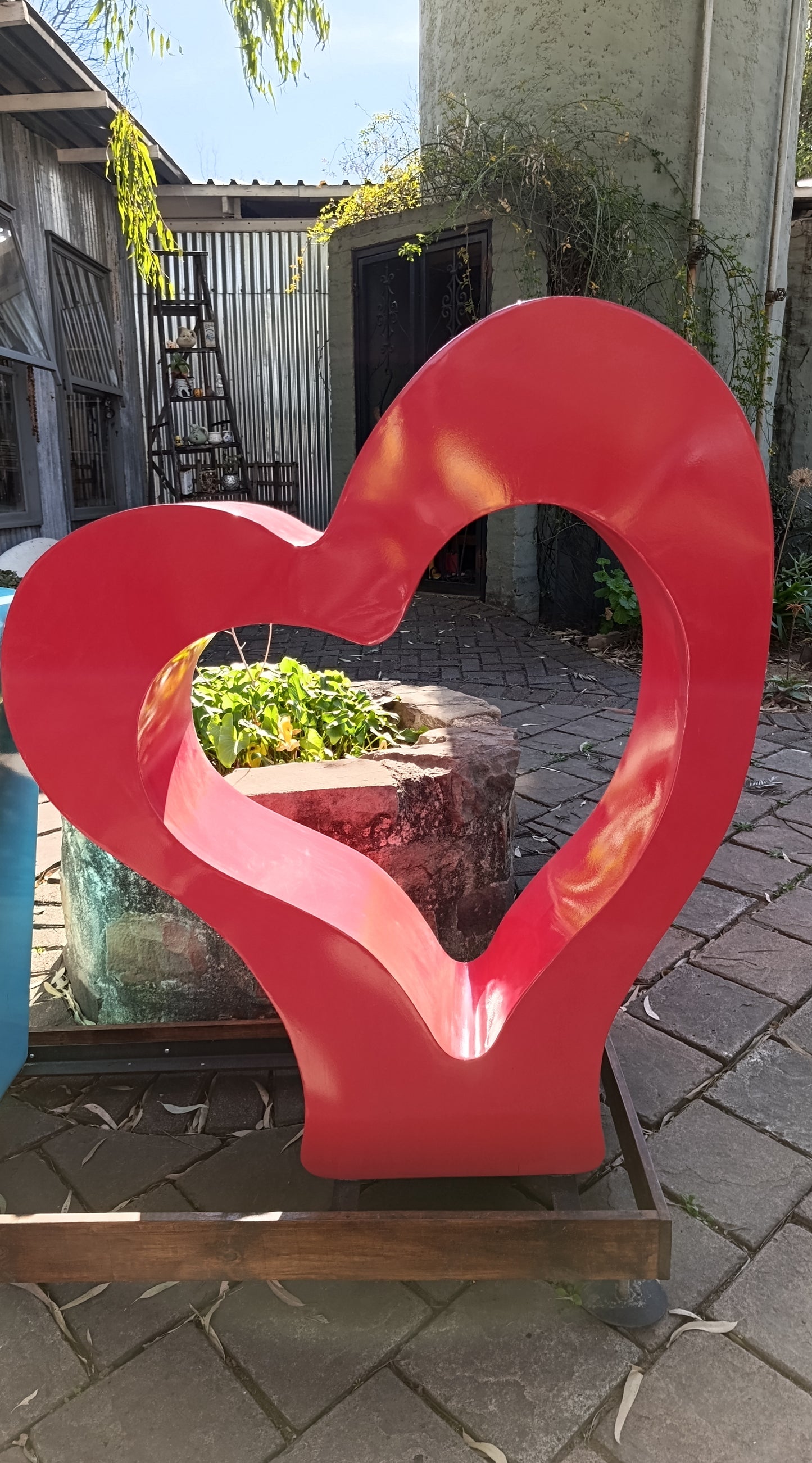 I lOVE steel sign