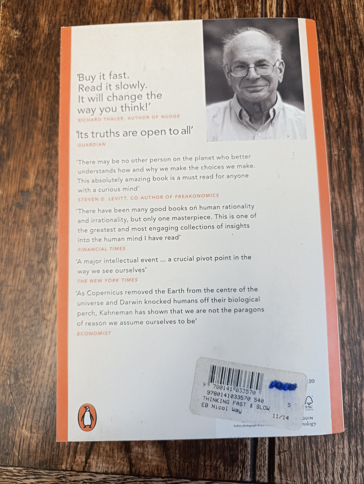 Thinking, fast and slow, Daniel Kahneman