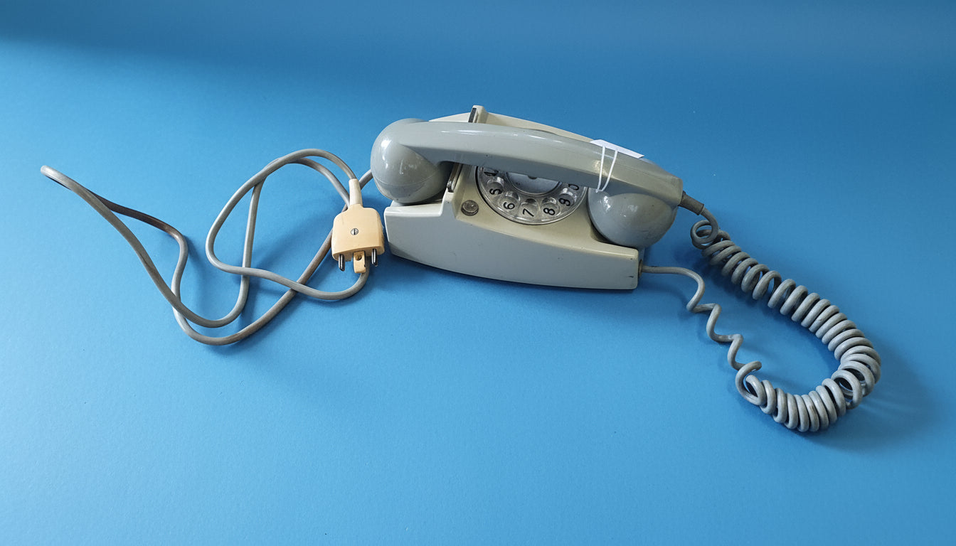 Vintage Telephone Grey