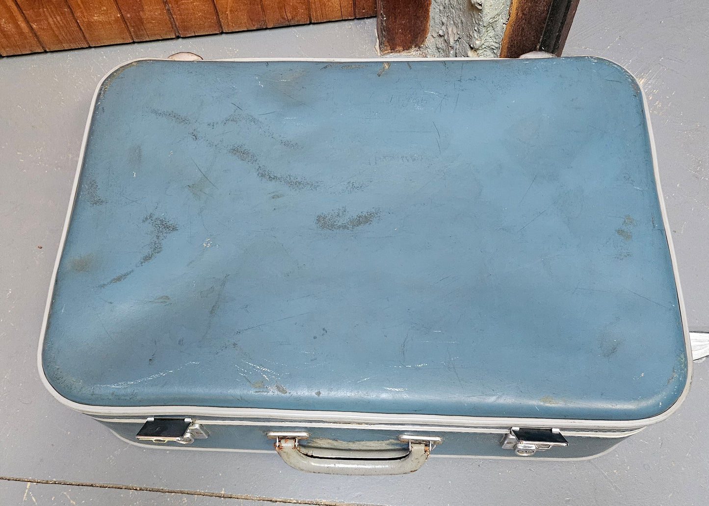 Vintage Suitcase Blue