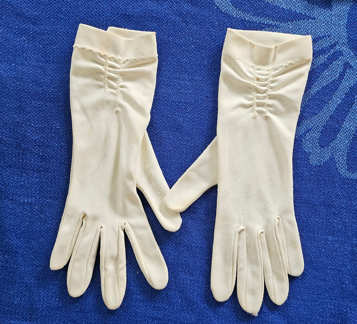 Gloves White Fabric