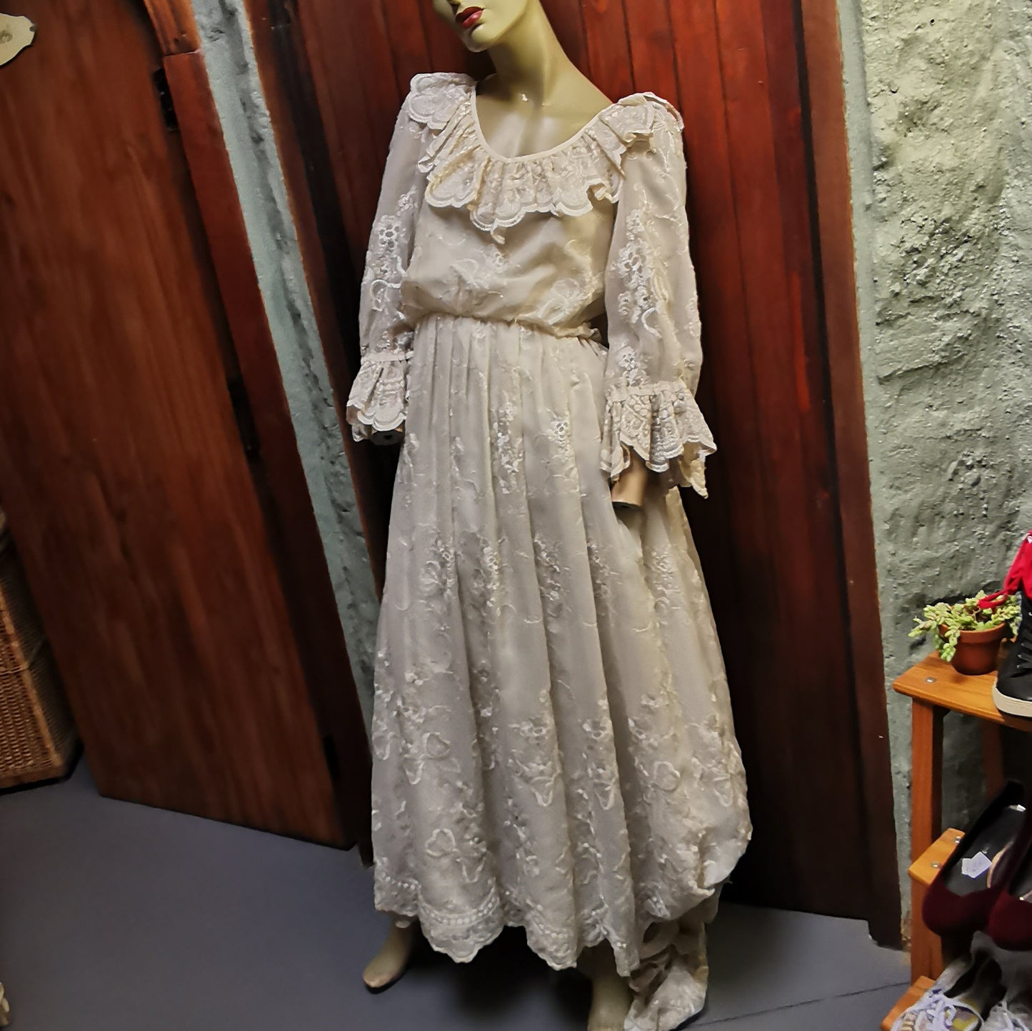 1970's Handmade Vintage Wedding Dress