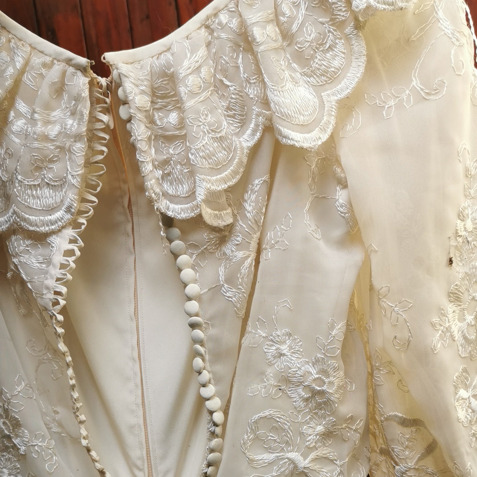 1970's Handmade Vintage Wedding Dress