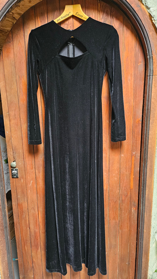 Dress black velvet 