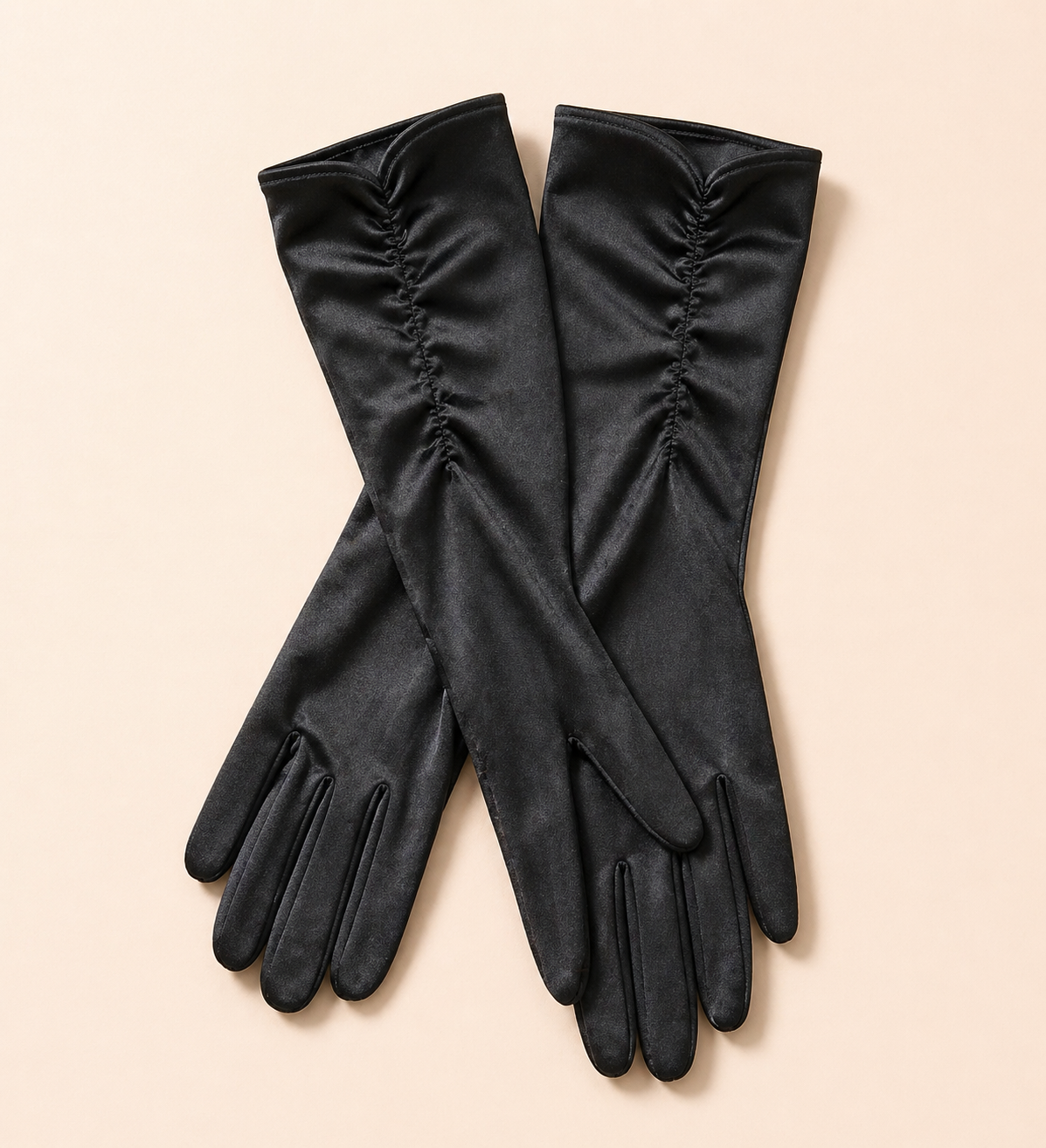 Gloves Black Beaded