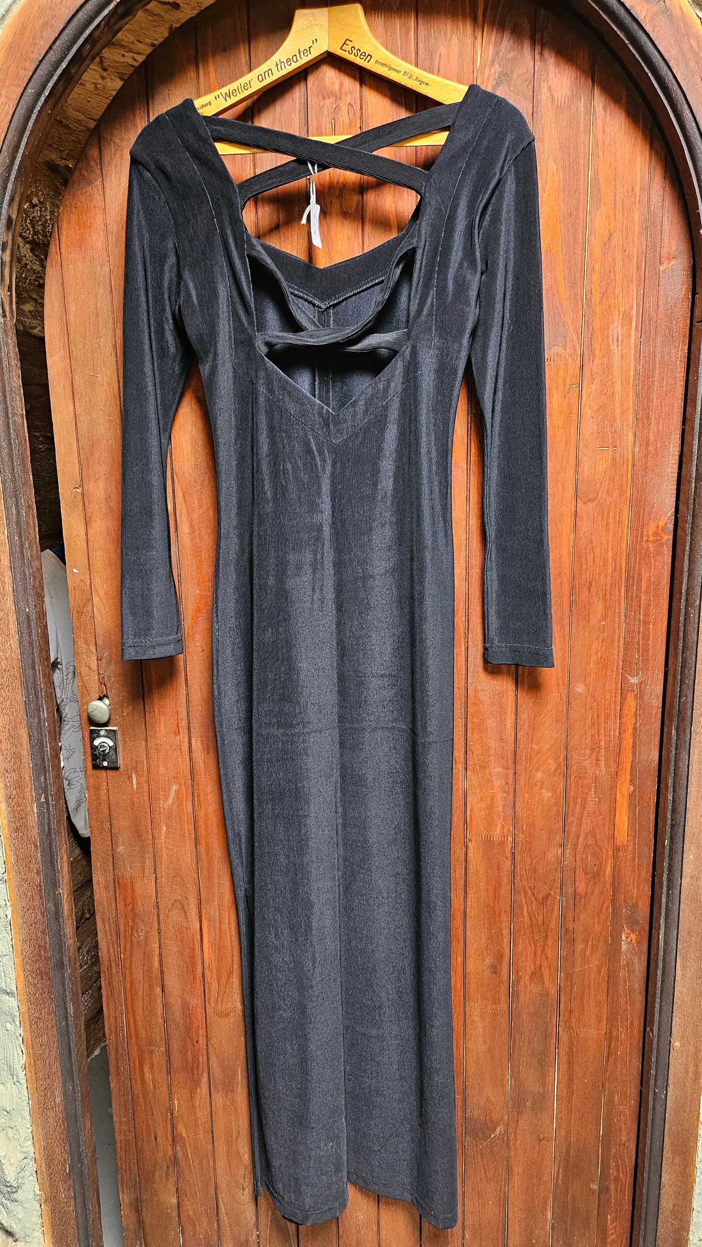 Dress black long sleeves