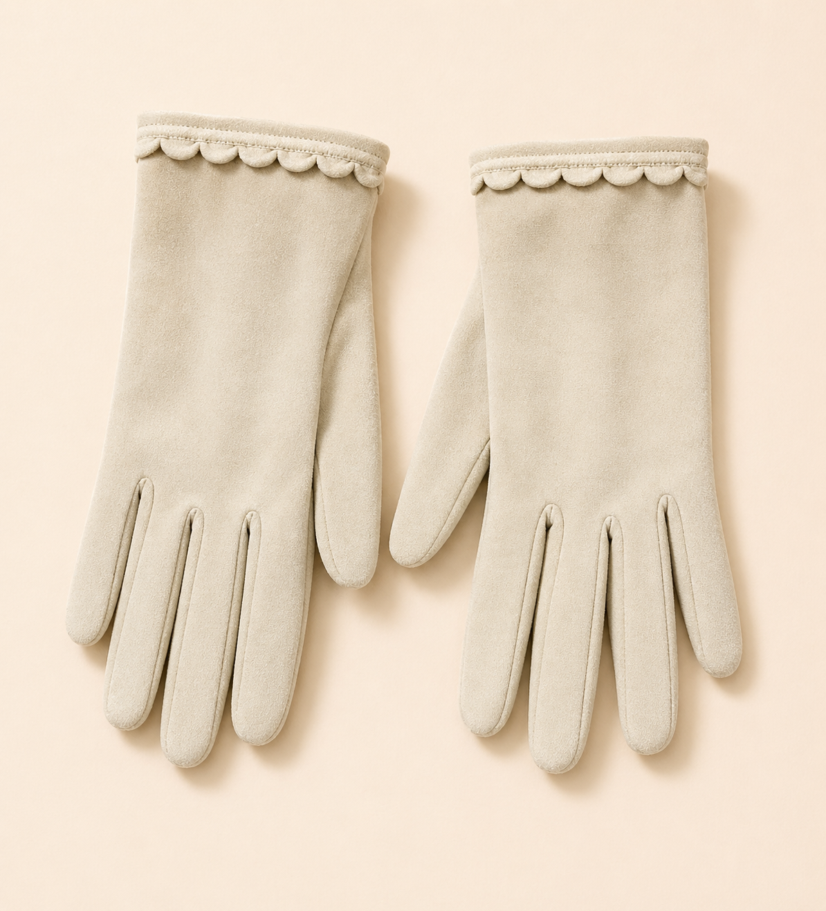 Gloves Green Fabric