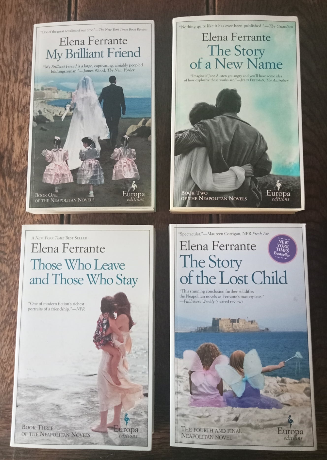 Elena Ferrante, Neapolitan novels full set (4)