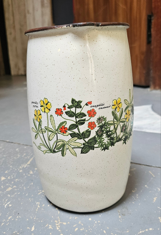 Decorative Enamel Jug