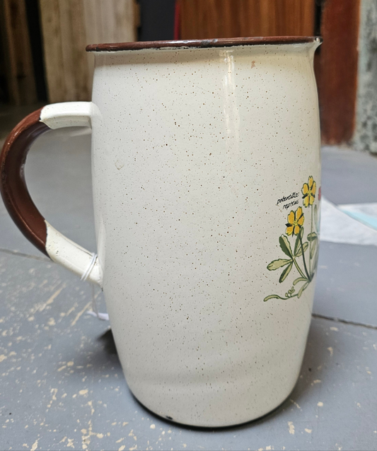 Decorative Enamel Jug