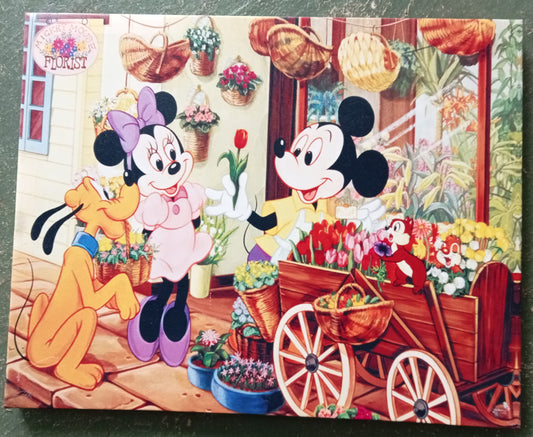 Mickey Mouse print on canvas