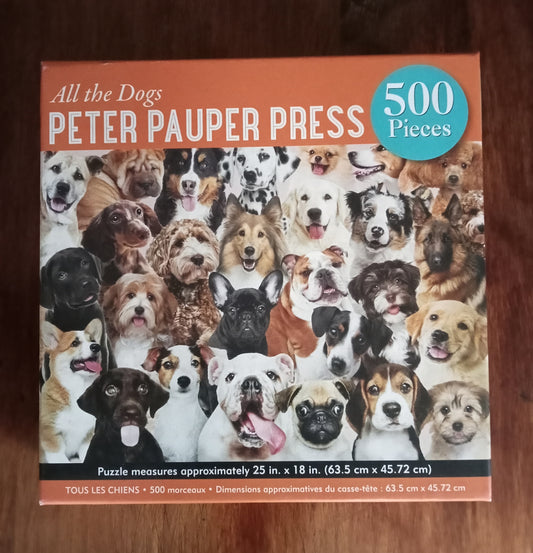 500 piece puzzle All the dogs
