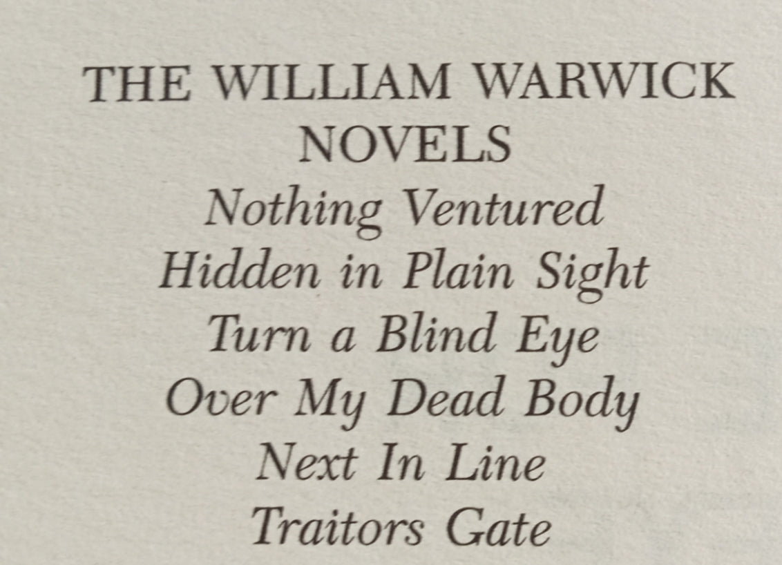 Jeffrey Archer, Traitors Gate