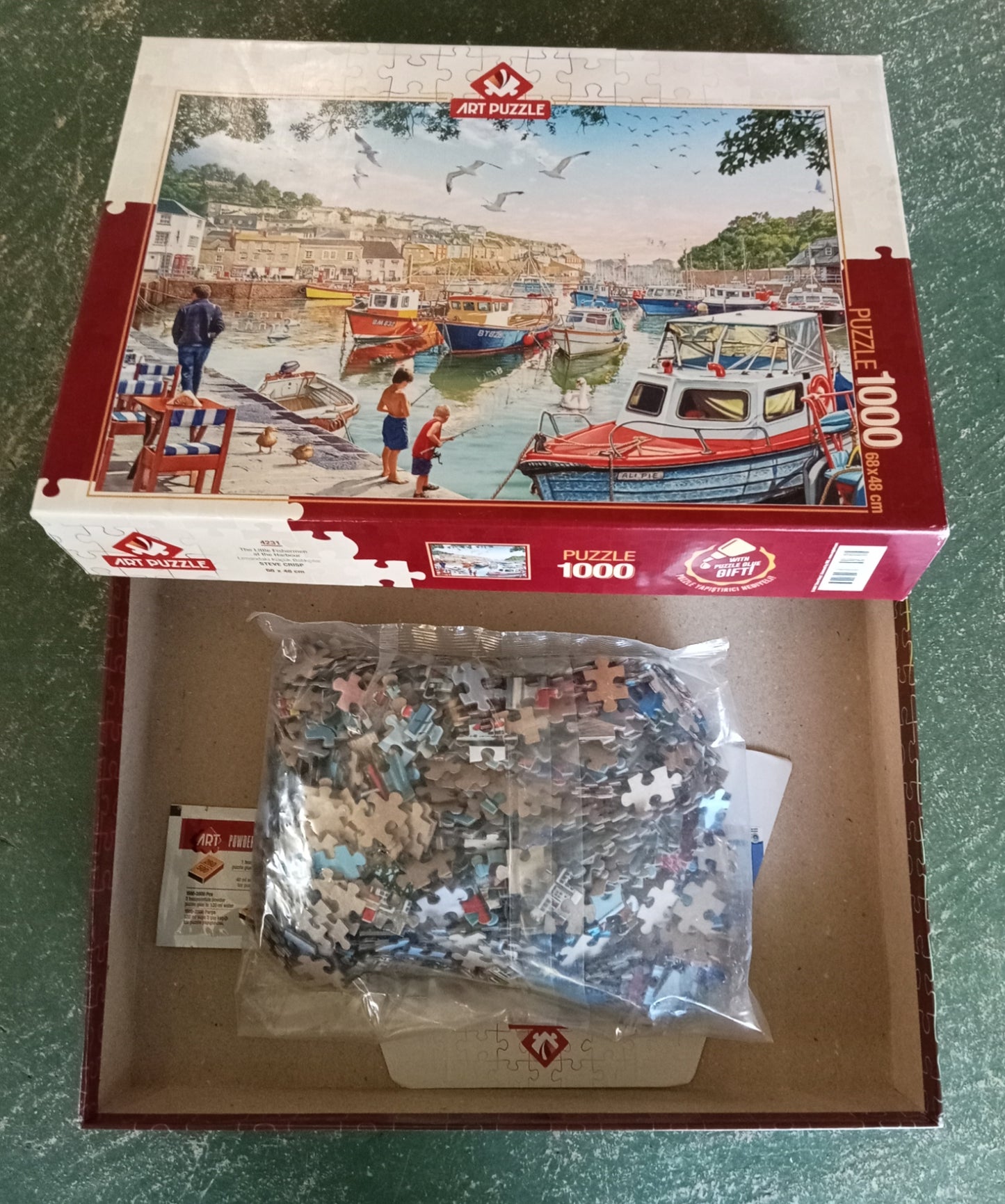 Puzzle Art puzzle The little fishermen at the Harbour # 4231