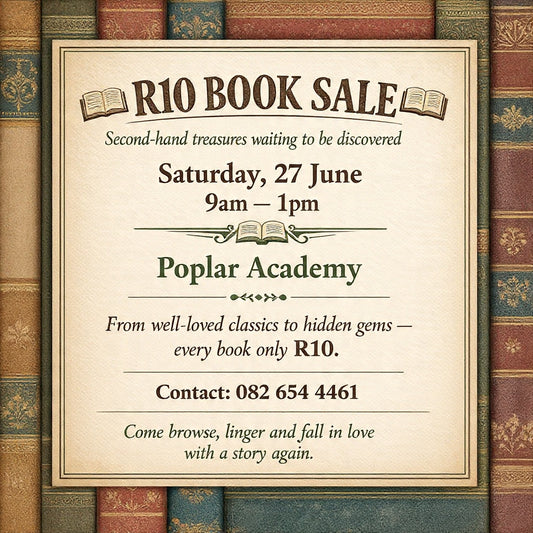 R10 Book Sale Sat 27 June