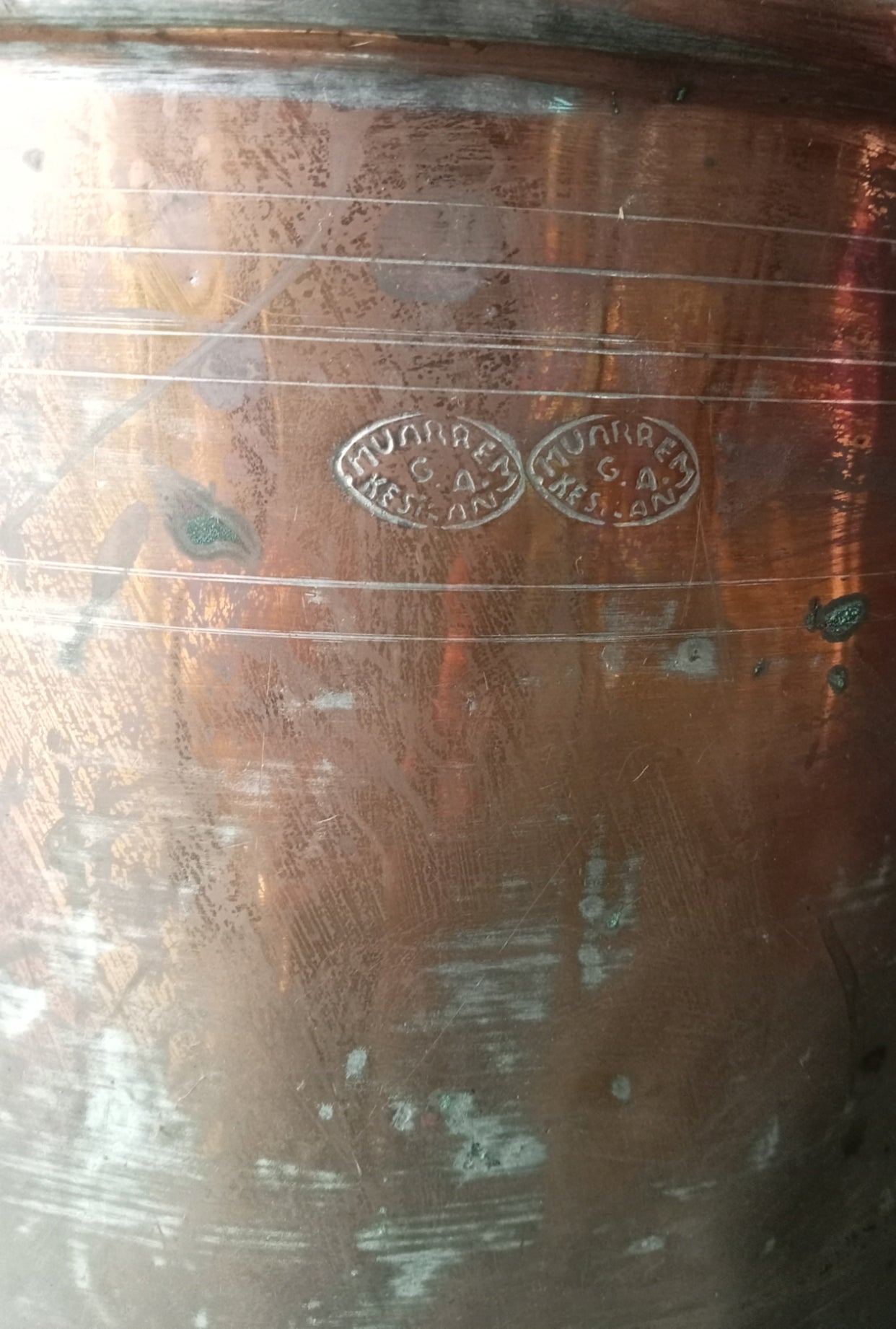 Vintage Brass Bucket with handle