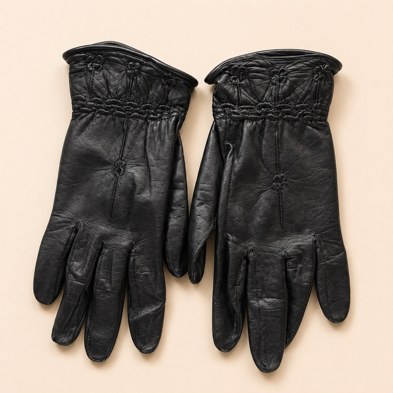 Gloves Leather Black