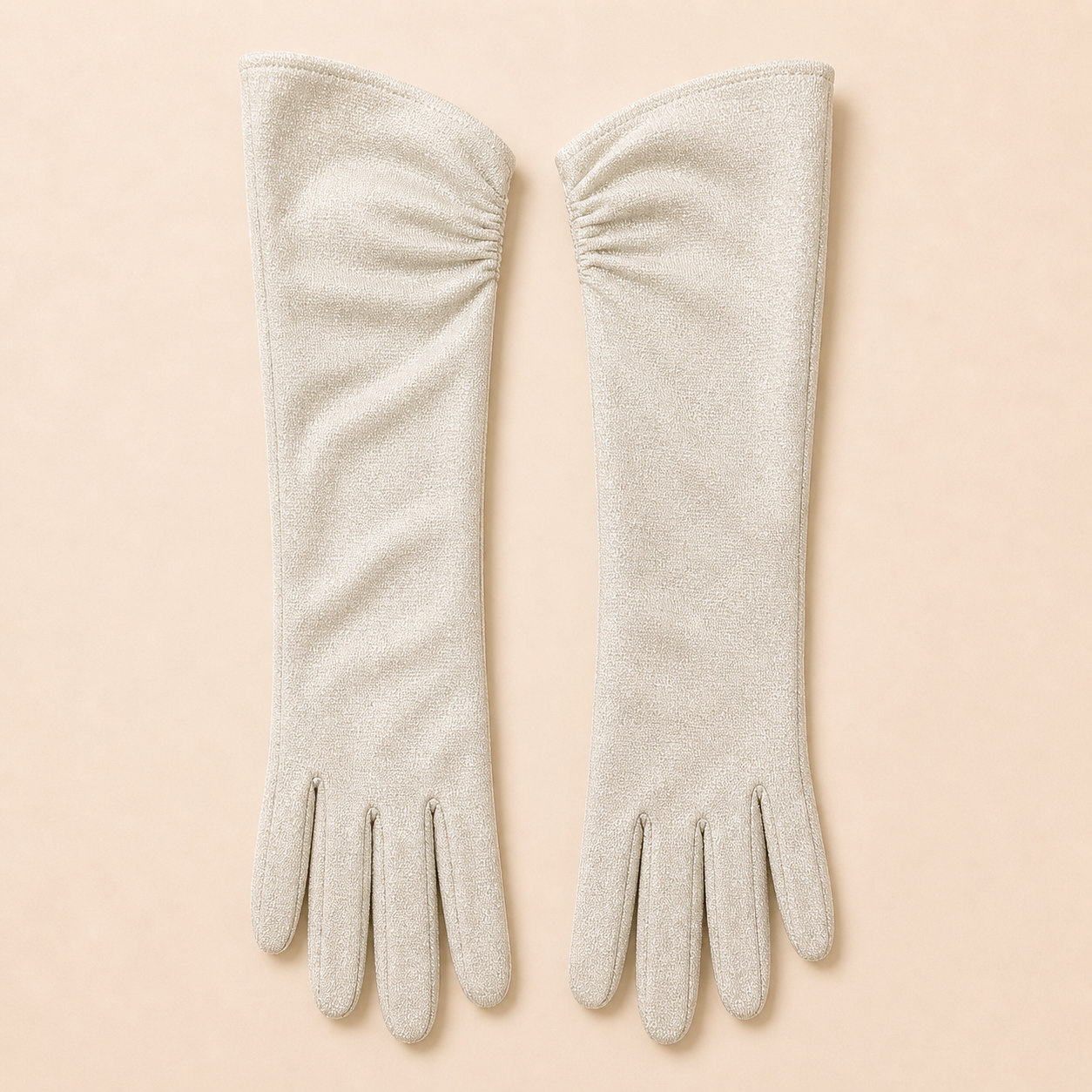 Gloves  Silver Long