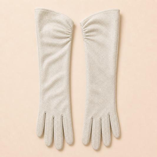 Gloves  Silver Long