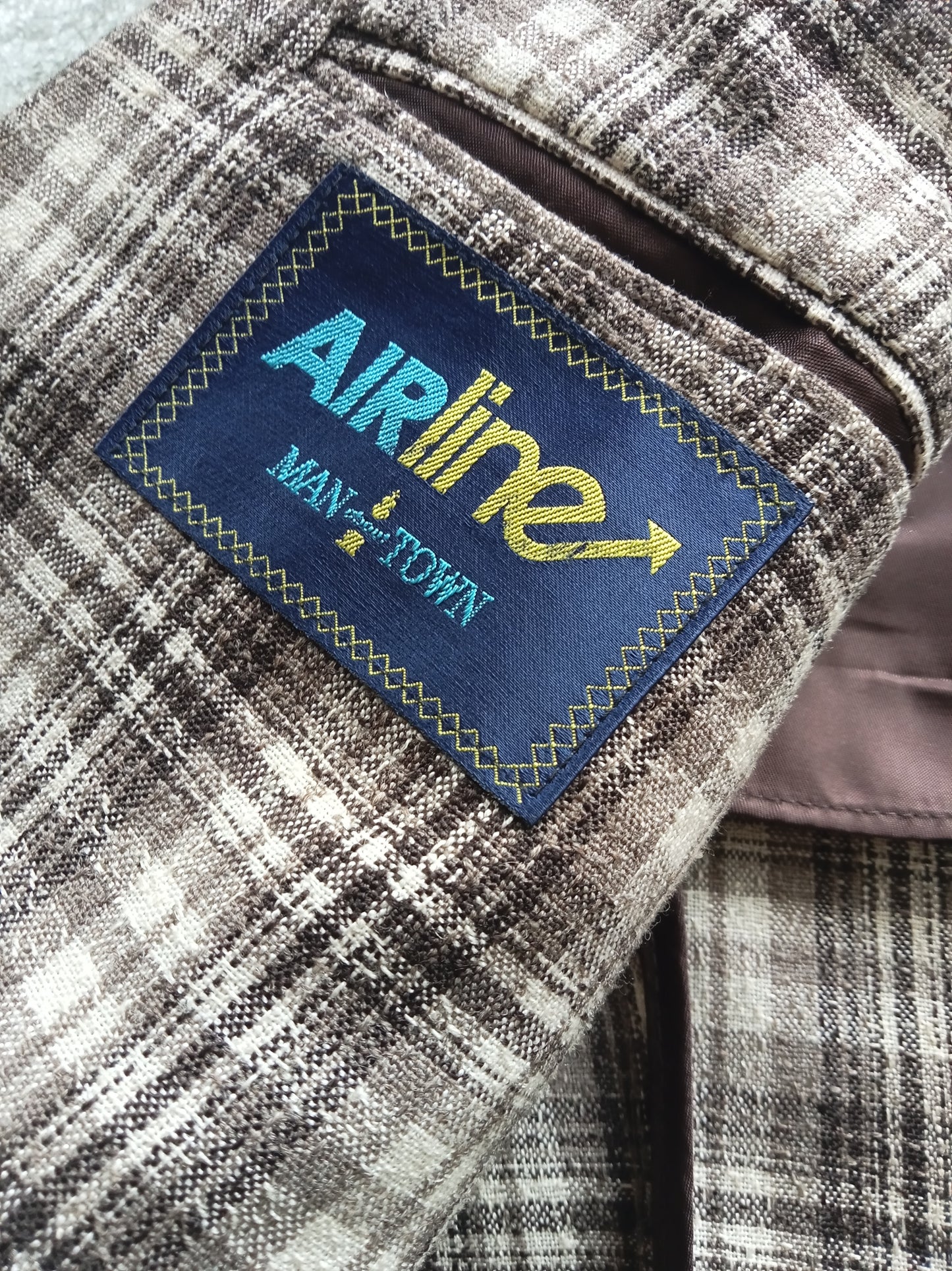 Vintage mens blazer - block pattern