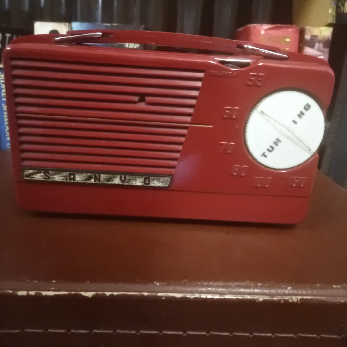 Japanese Portable Valve Radio in Red