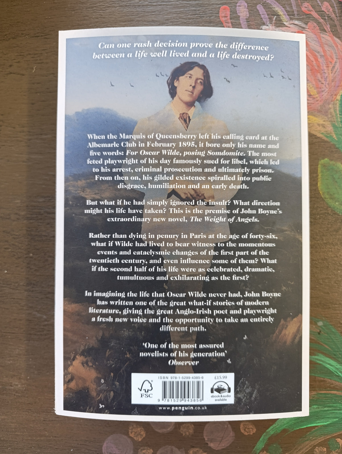 The Weight of Angels, John Boyne