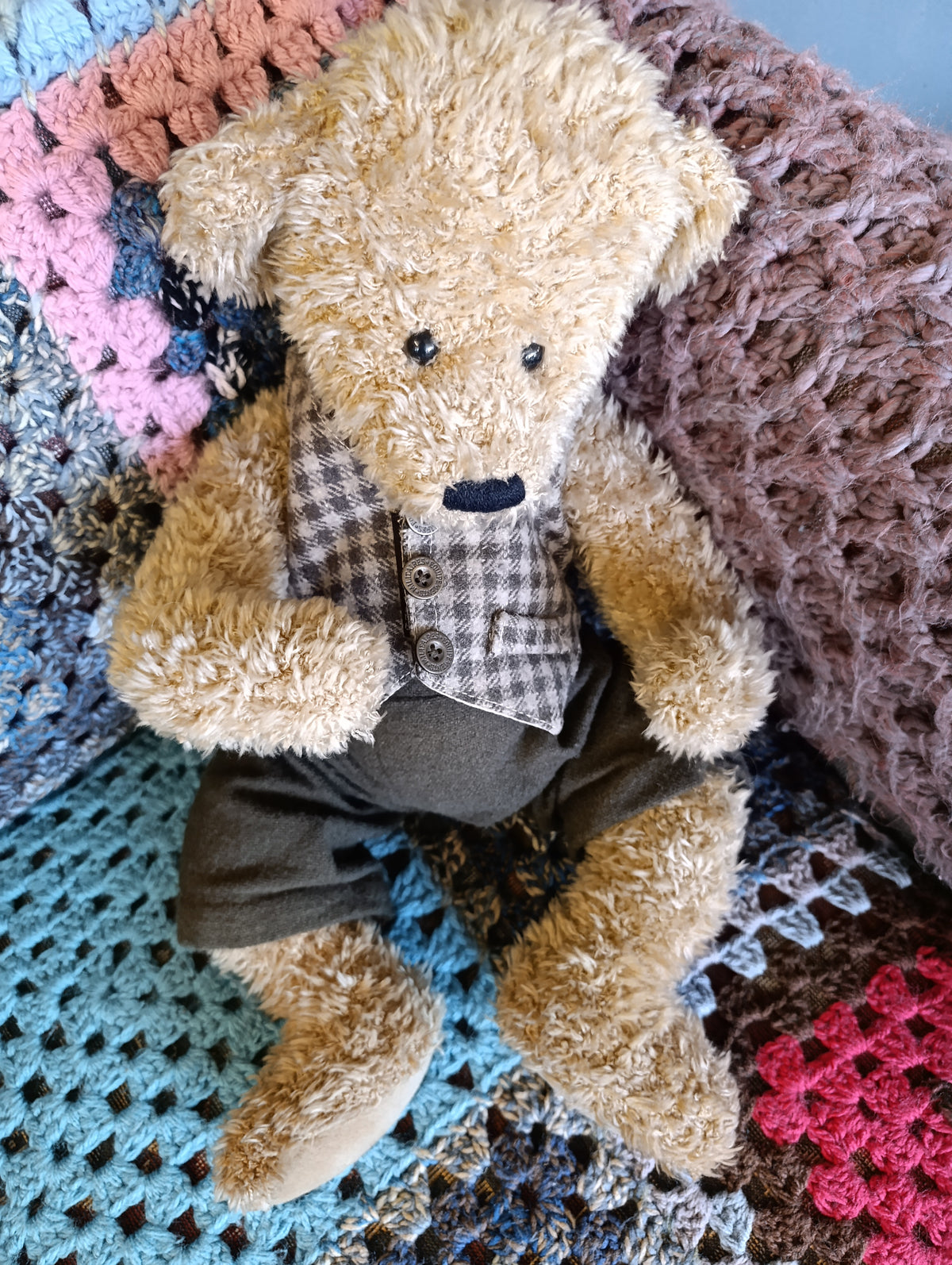 Vintage teddy bear Rufus Button the third
