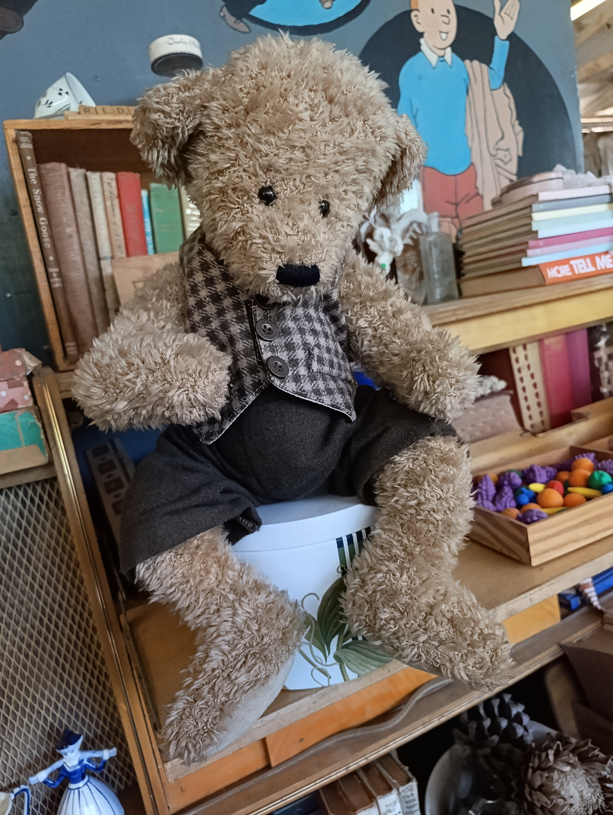 Vintage teddy bear Rufus Button the third
