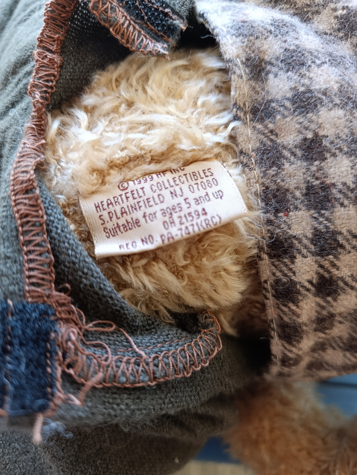 Vintage teddy bear Rufus Button the third