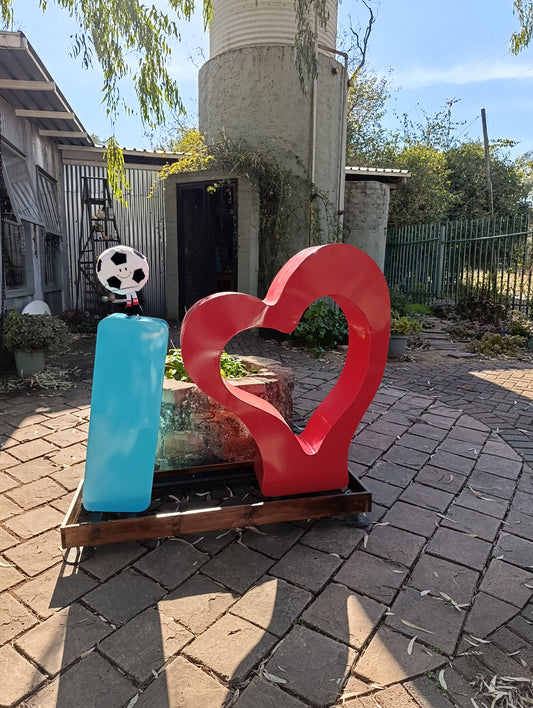 I lOVE steel sign