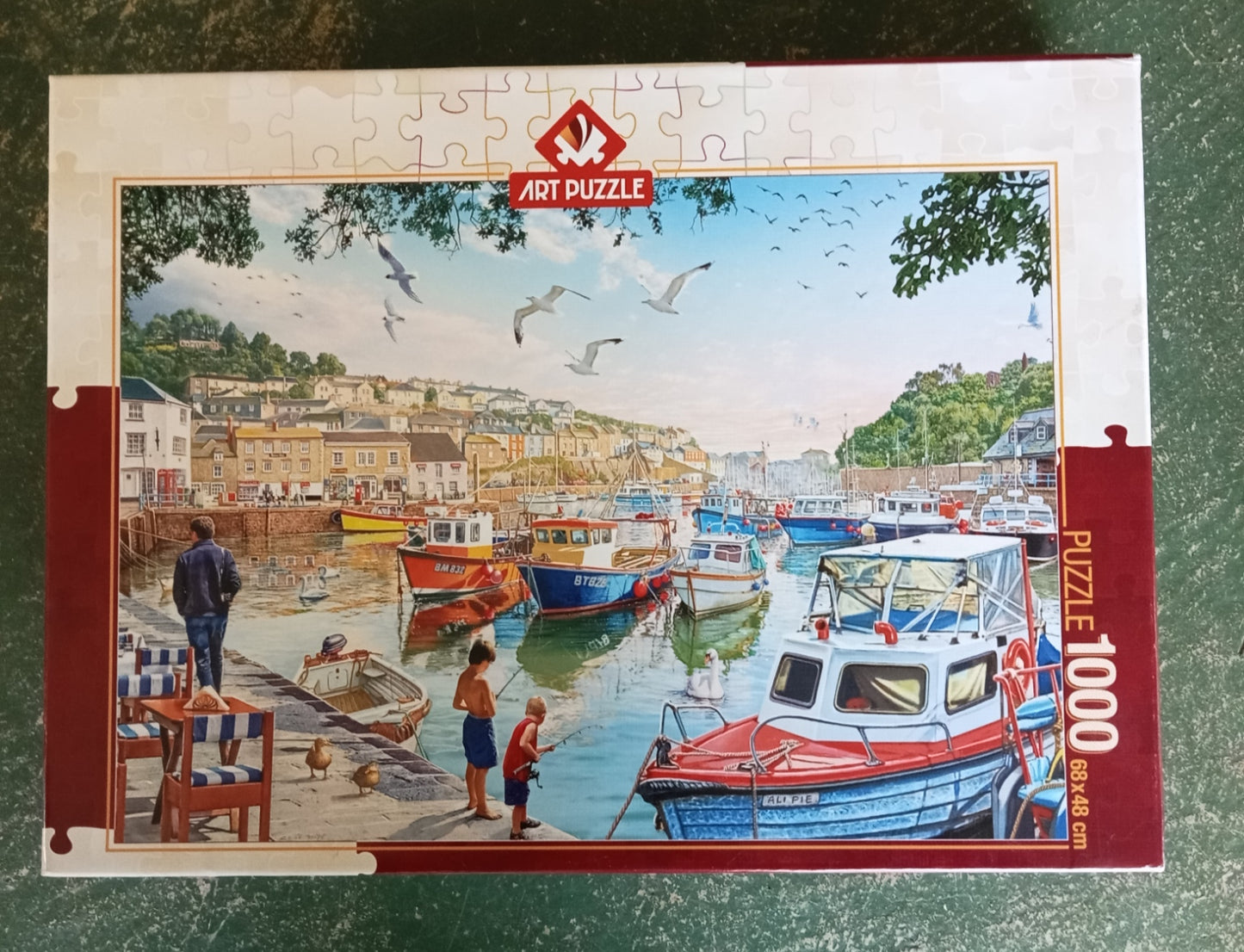 Puzzle Art puzzle The little fishermen at the Harbour # 4231